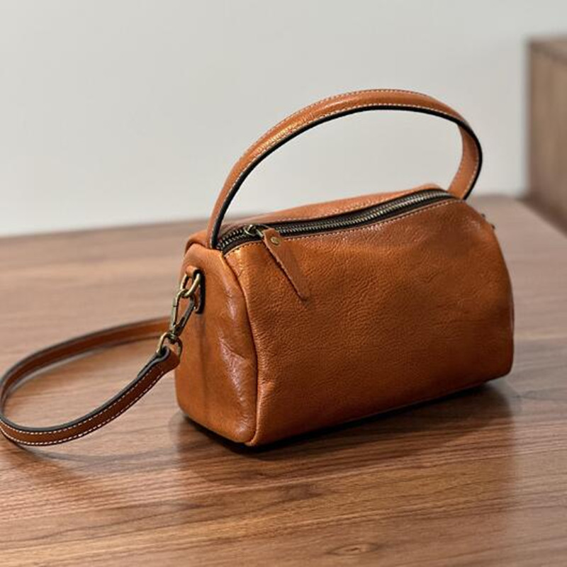 Doctor Bag Leather - Retro Classic Cow Leather Shoulder Bags
