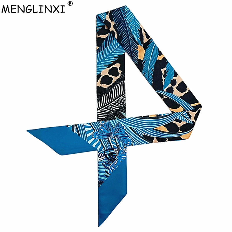 Women Bags Branded - Leopard Butterfly Print New Skinny Scarf