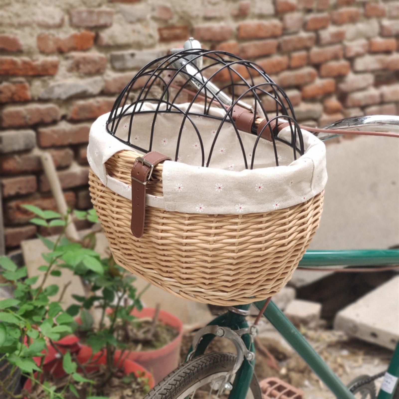 Basket Bag Wicker - Pet Carrier Front Basket Wicker Basket