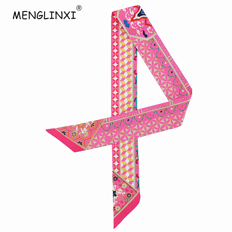 Women Bags Branded - New Geometric Floral Print Silk Scarf