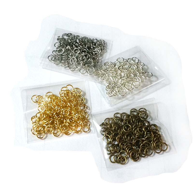 Circle Round Bag - 200pcs 4-10mm Open Circle Metal Jump