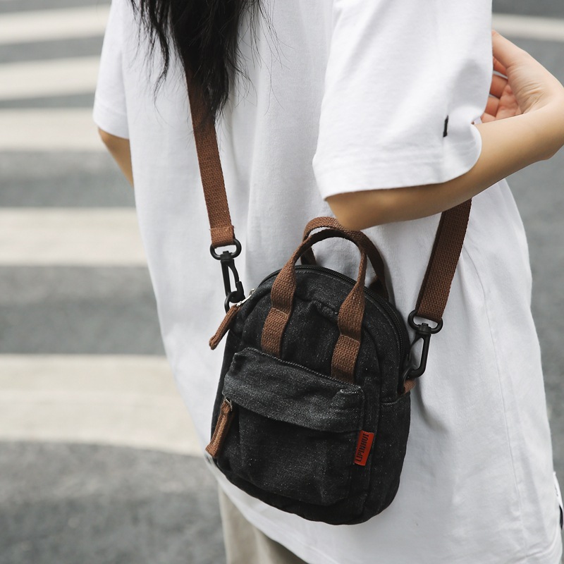 Women'S Bags Longchamp - Cowboy canvas bag for women Korean