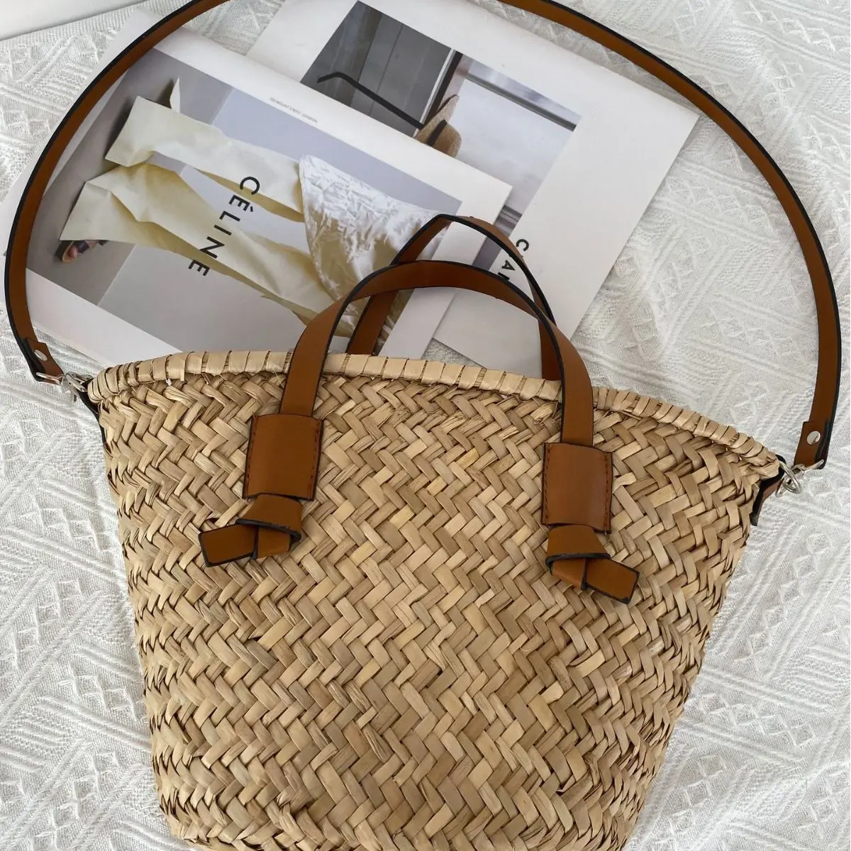 Bohemian Straw Basket Bag Hand - Basket Bag Wicker review and price