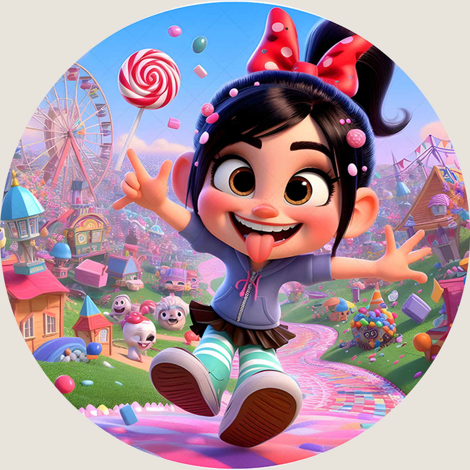 Round Cute Wreck It Ralph Them - Circle Round Bag review and price