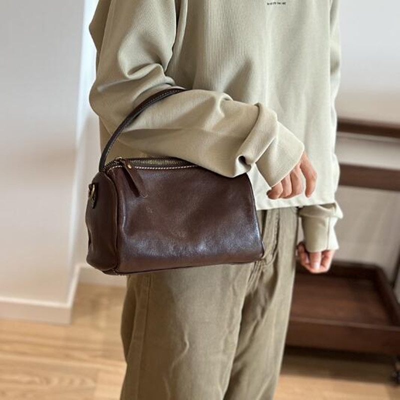 Retro Classic Cow Leather Shou - Doctor Bag Leather review and price