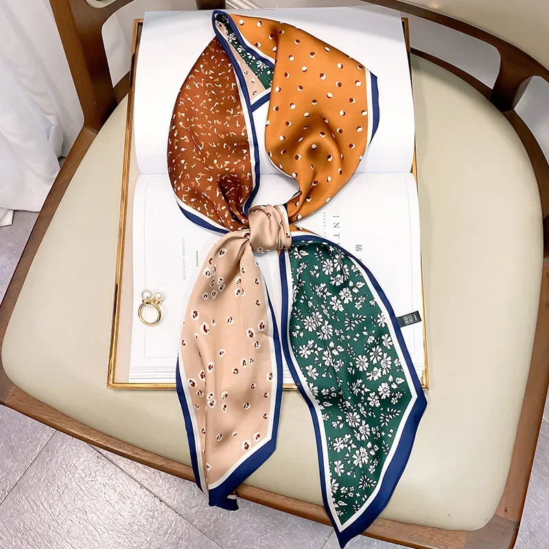 Design Print Skinny Scarf Plai - Women Bags Branded review and price