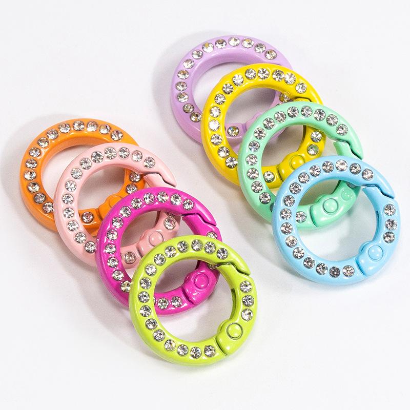 30pcs Diamond Metal O Ring 20m - Circle Round Bag review and price
