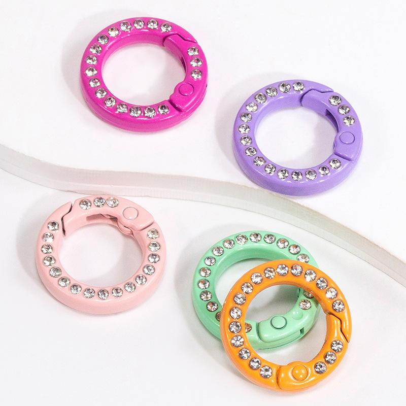 30pcs Diamond Metal O Ring 20m - Circle Round Bag review and price
