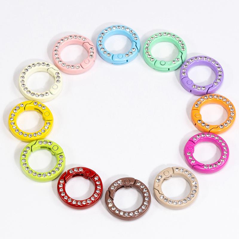 30pcs Diamond Metal O Ring 20m - Circle Round Bag review and price