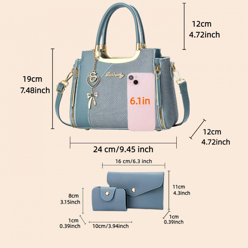 Elegant Women's Handbag Set, M - Women Bags Leather review and price