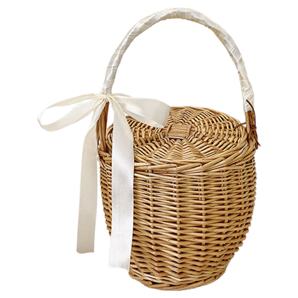 French Style Woven Handheld Pi - Basket Bag Wicker review and price