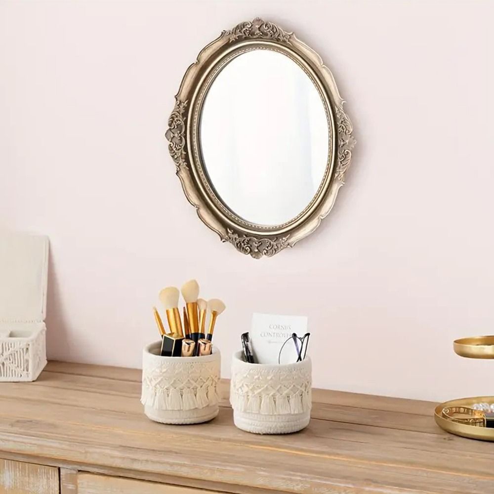 Tassels Desktop Storage Basket - Basket Bag Wicker review and price