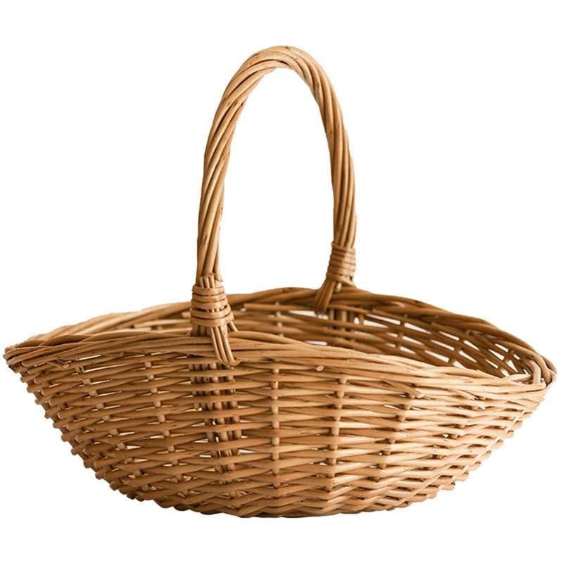 Wicker Storage Basket With Han - Basket Bag Wicker review and price