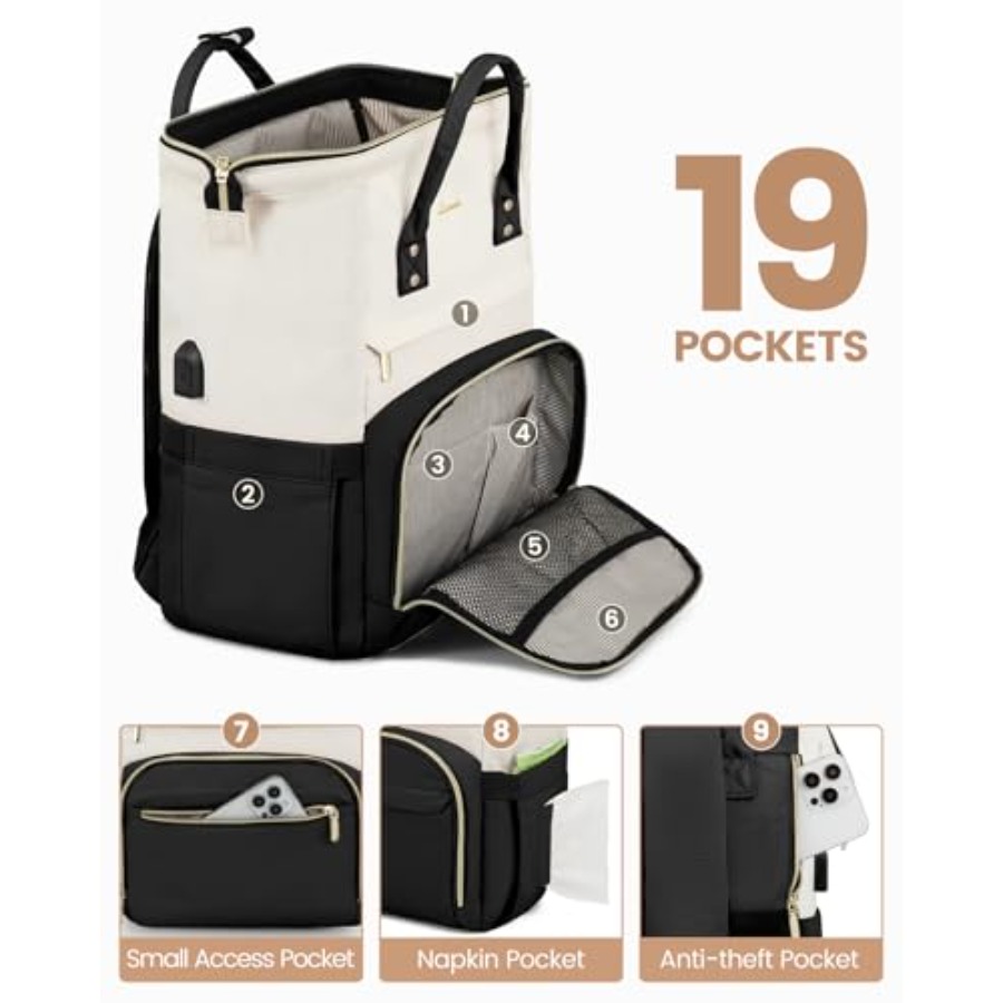 Laptop Backpack for Women, Fas - Women Bags Leather review and price