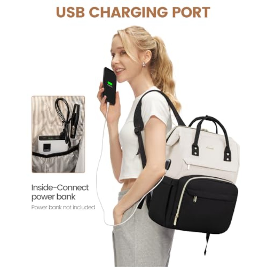 Laptop Backpack for Women, Fas - Women Bags Leather review and price