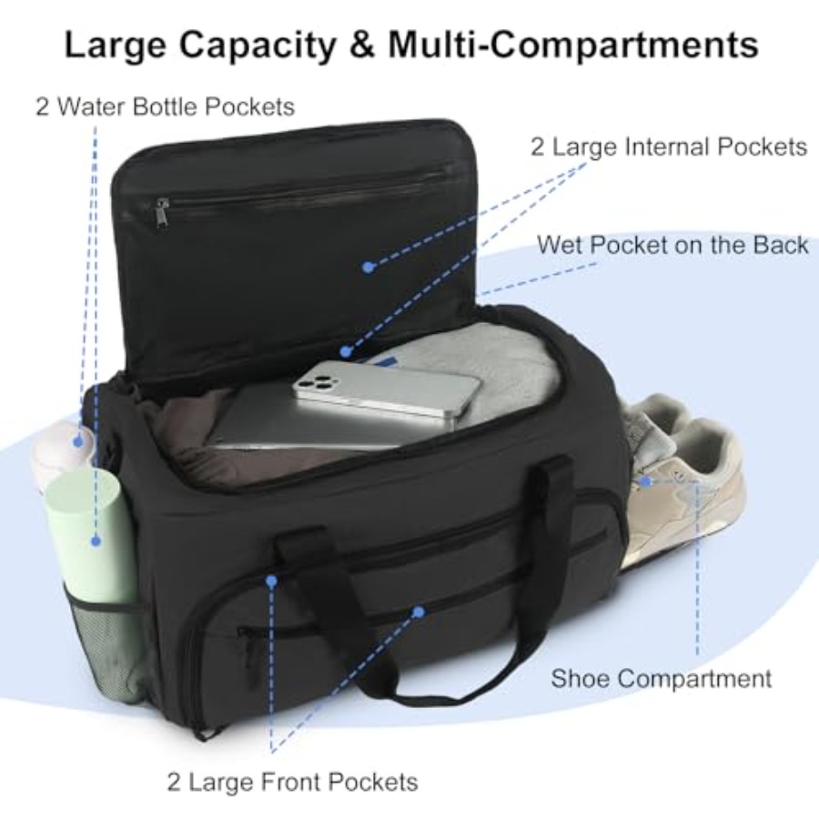 Gym Bag for Men Women, Sports  - Women Bags Leather review and price