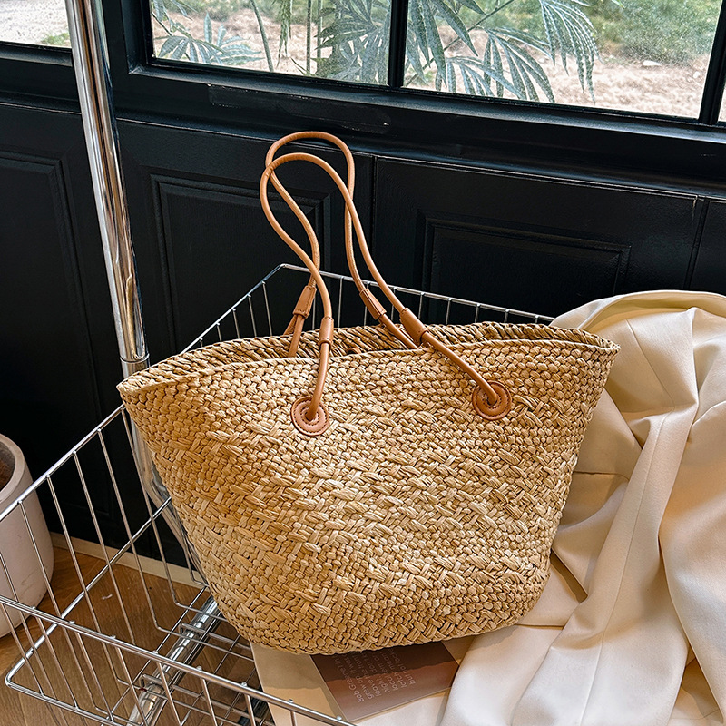 Casual Rattan Large Capacity T - Basket Bag Wicker review and price