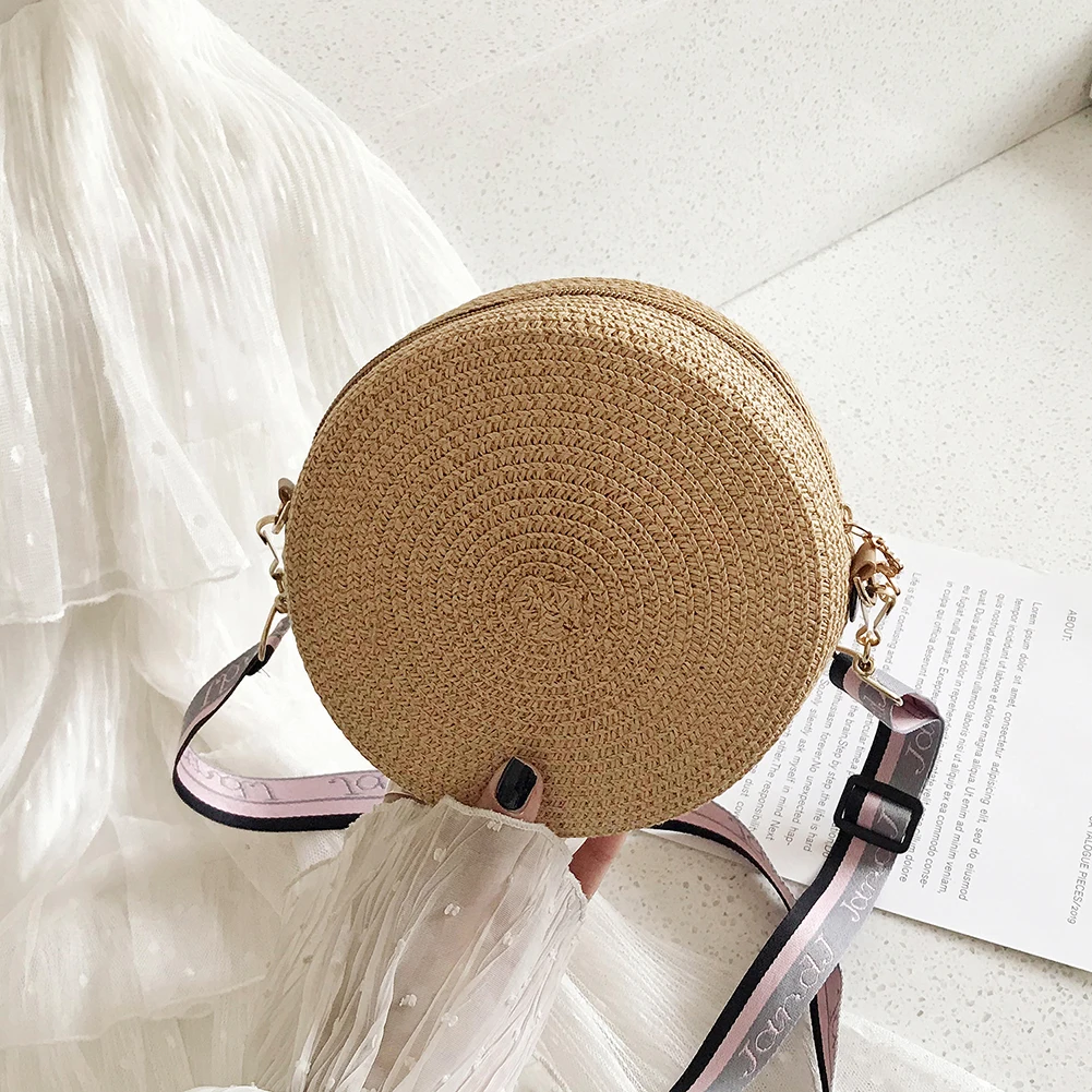 Girl Round Straw Beach Bag Vin - Circle Round Bag review and price