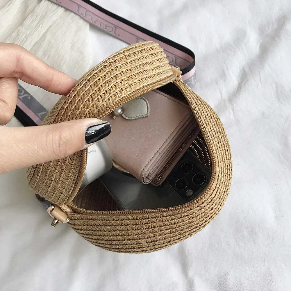 Girl Round Straw Beach Bag Vin - Circle Round Bag review and price