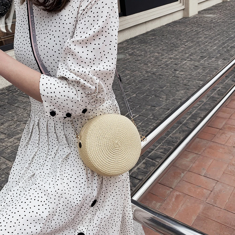 Girl Round Straw Beach Bag Vin - Circle Round Bag review and price