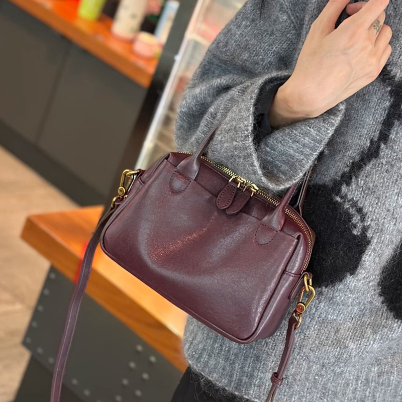 Women Natural Cow Leather Hand - Doctor Bag Leather review and price