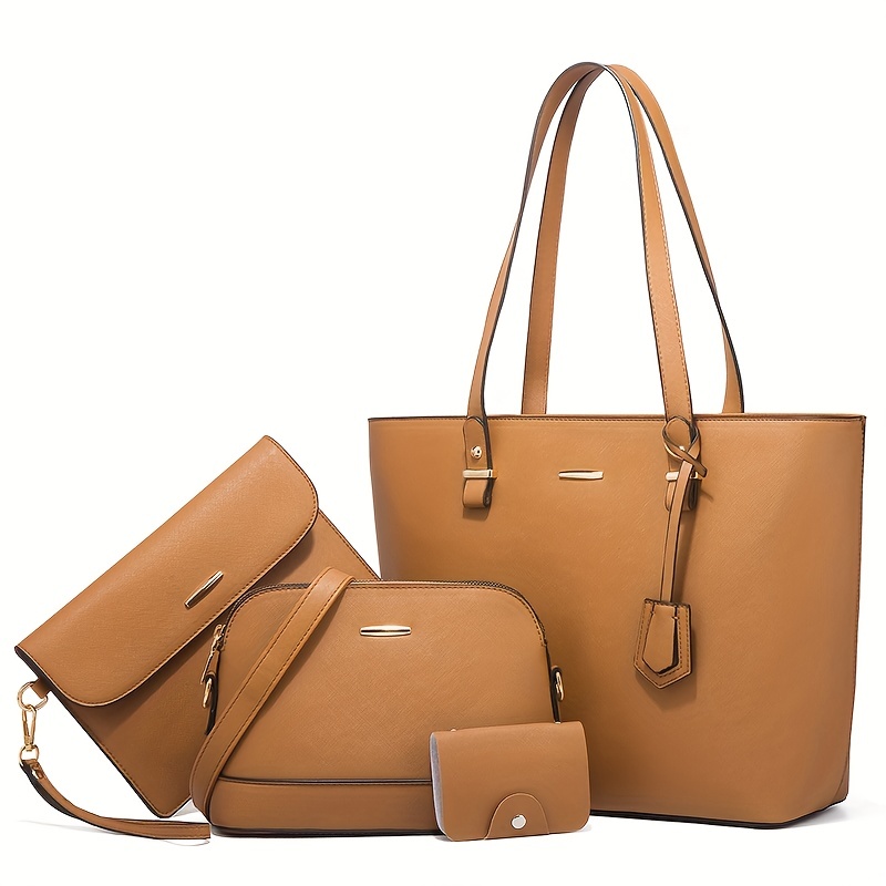 4pcs Fashion Women's Bag Sets  - Women Bags Leather review and price