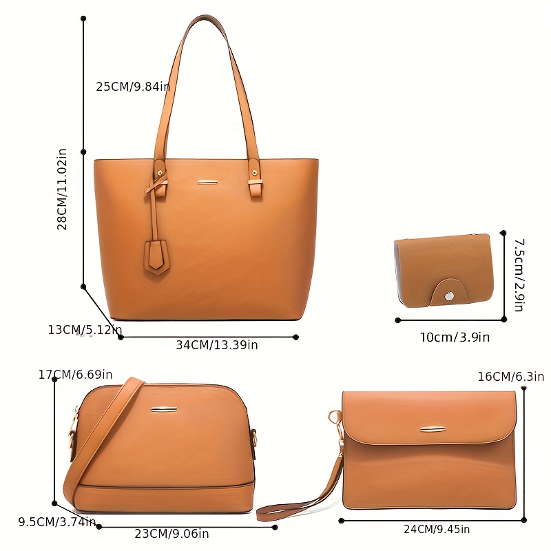 4pcs Fashion Women's Bag Sets  - Women Bags Leather review and price