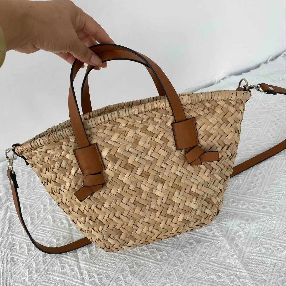 Bohemian Straw Basket Bag Hand - Basket Bag Wicker review and price