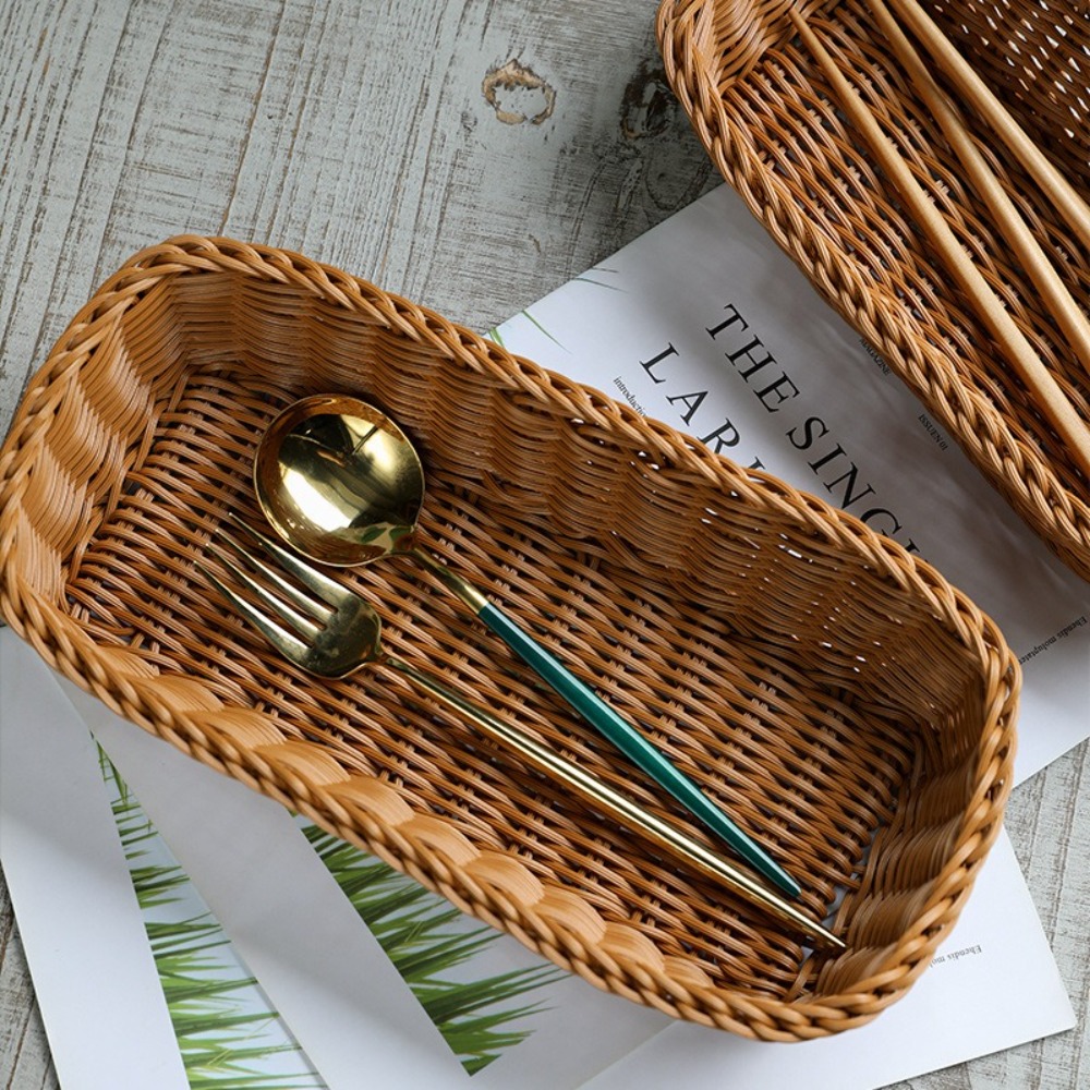 Imitation Rattan Storage Baske - Basket Bag Wicker review and price