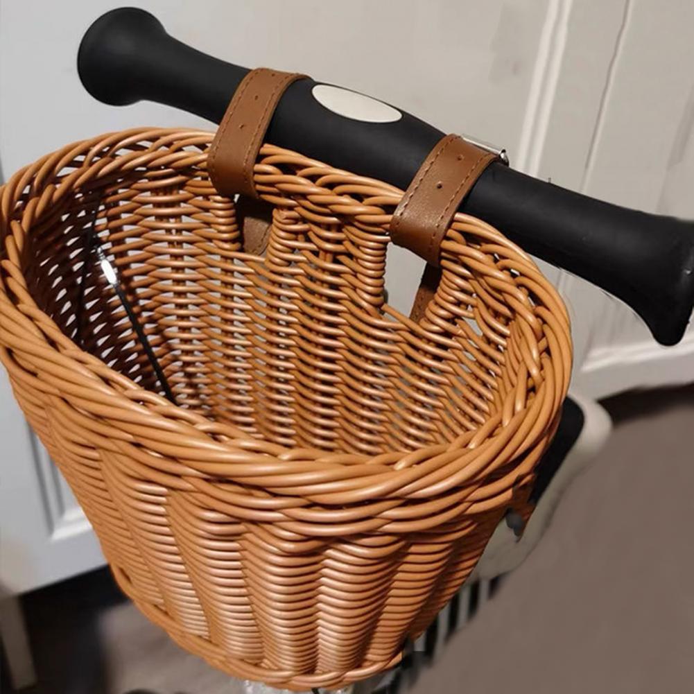 Bicycle Basket Rattan Woven Bi - Basket Bag Wicker review and price