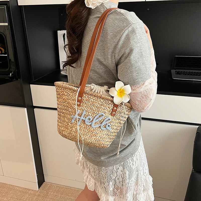 Casual Wicker Woven Basket Bag - Basket Bag Wicker review and price